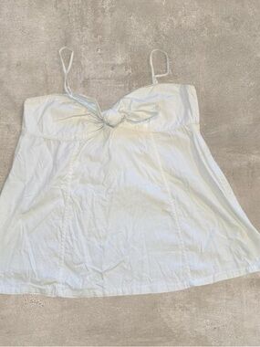 GAP White Tie-Front Camisole Top